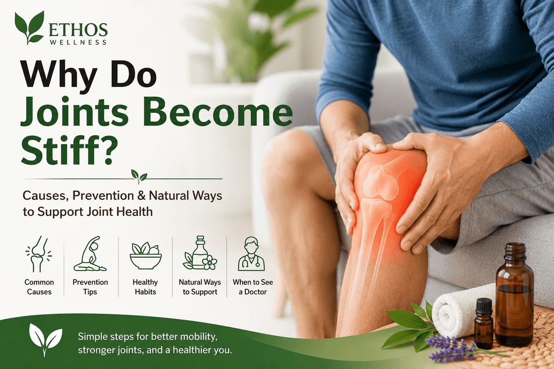 Why Do Joints Become Stiff? Causes, Prevention & Natural Ways to Support Joint Health - Ethos Wellness
