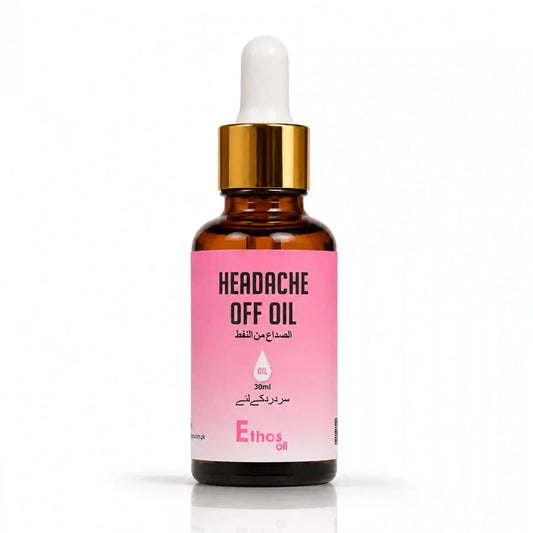 Headache Off Oil | 30ml | Natural Calm for Migraines - Ethos Wellness