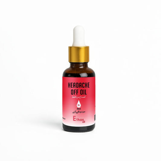 Headache Off Oil | 30ml | Natural Calm for Migraines - Ethos Wellness