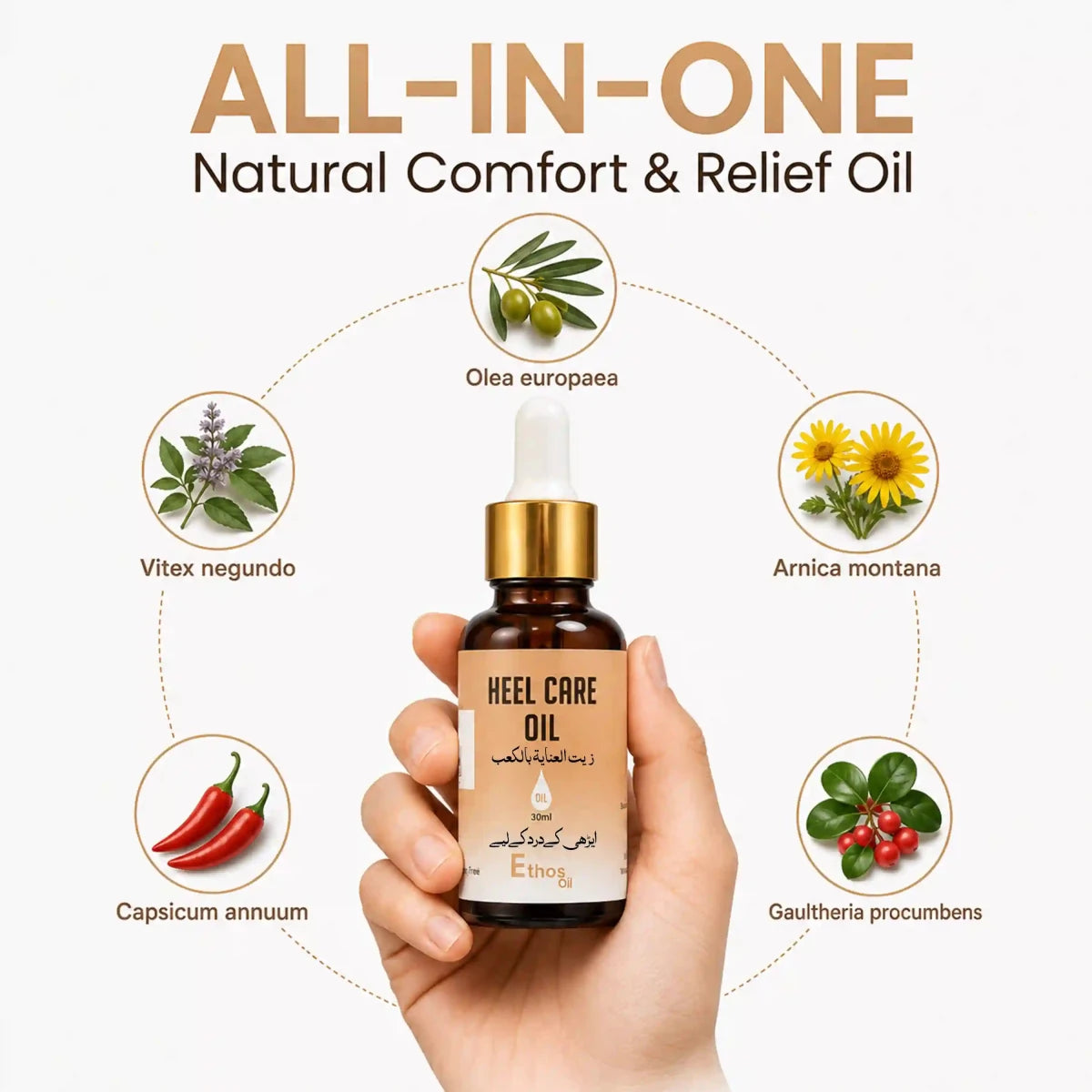 Heel Care Oil | 30ml | Foot Comfort at Best - Ethos Wellness