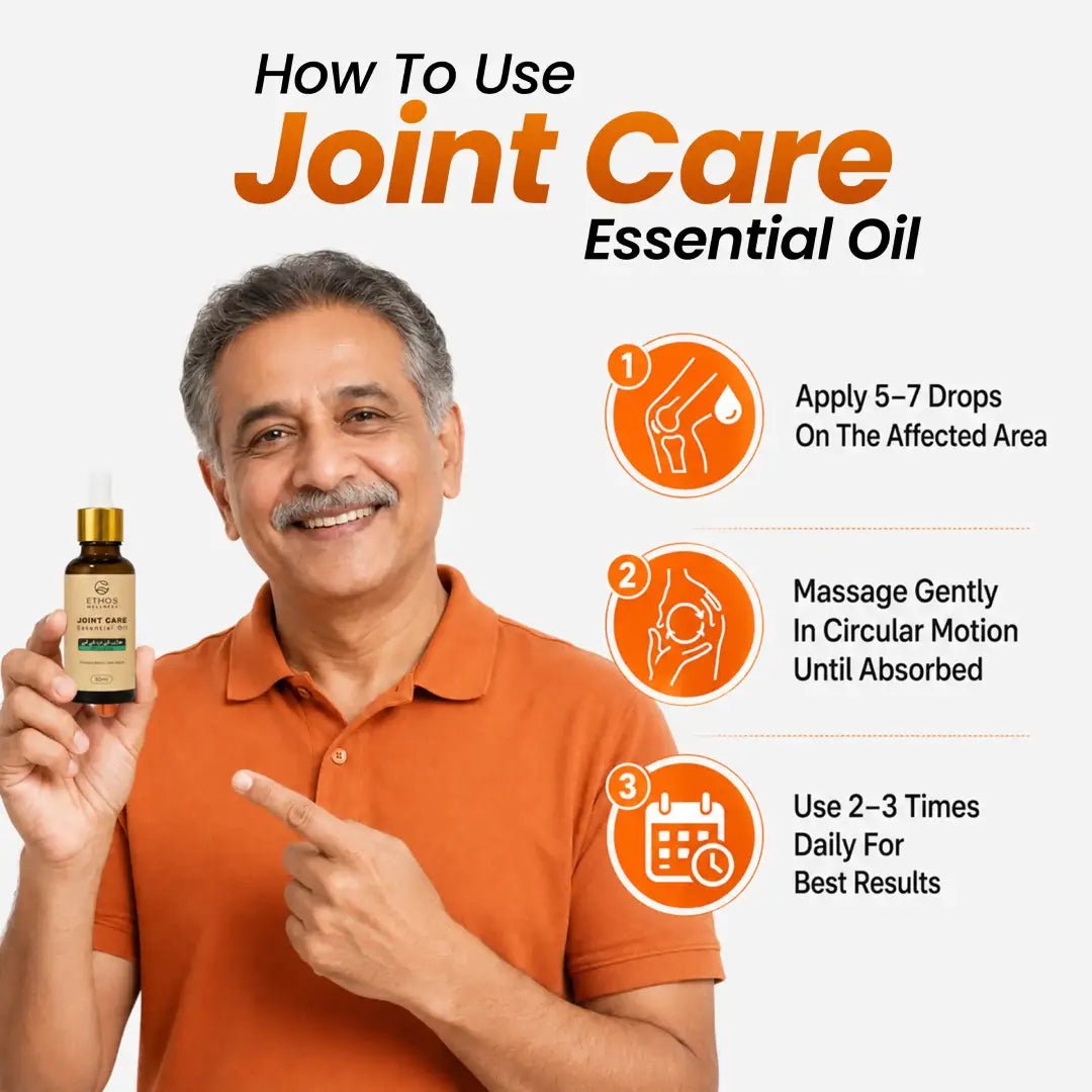 Joint Care Oil - Ease Stiff Joints | 30ml - Ethos Wellness