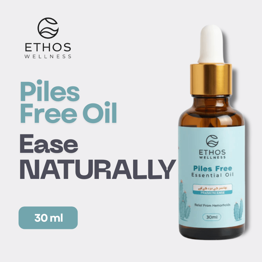Piles Free Essential Oil | 30ml | Natural Relief from Pain, Itching & Swelling - Ethos Wellness
