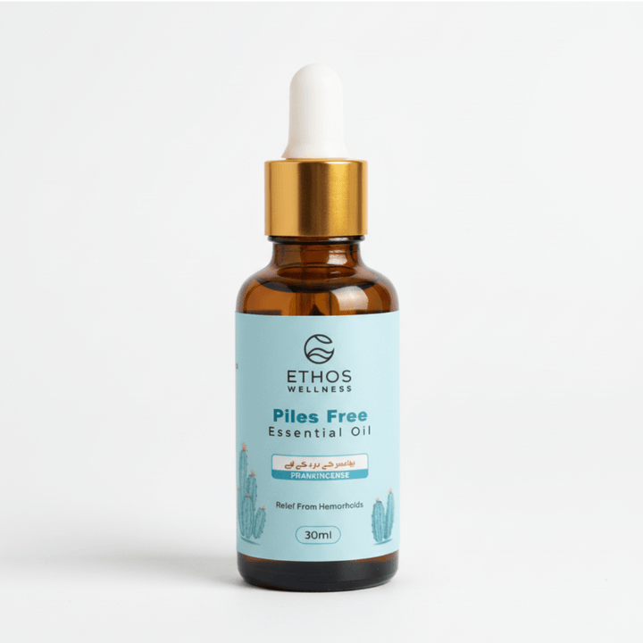 Piles Free Essential Oil | 30ml | Natural Relief from Pain, Itching & Swelling - Ethos Wellness