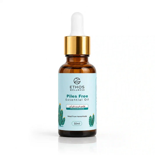 Piles Free Essential Oil - Relief from Pain, Itching and Swelling (30ml) - Ethos Wellness